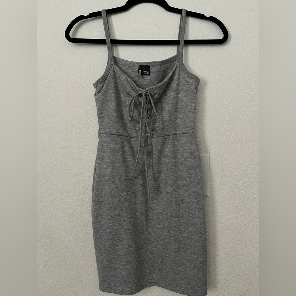 Sparkle & Fade from Urban Outfitters Light Gray Dress